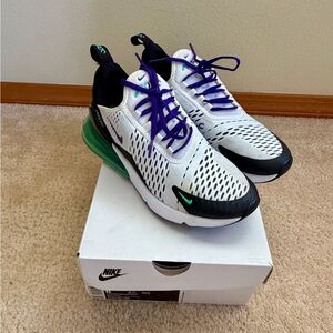 Nike Women’s Air Max 270 Size 8 - Black/White Court Purple Menta